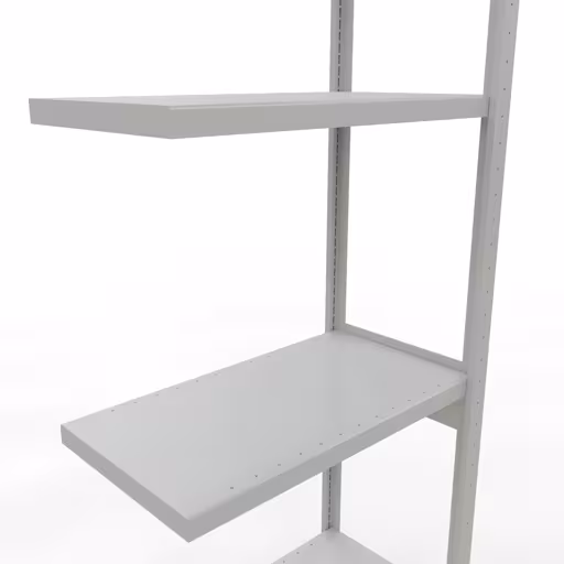 Figuur nr. 15 van het artikel aanbouwrekken, legbordstellingen, insteeksysteem MULTIplus250, 3000 x 750 x 400 mm, 7 legborden, lengtestangen, RAL 7035 lichtgrijs uit de insteeksysteem productgroep van Schulte Lagertechnik.