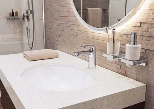 Hansgrohe ééngreeps wastafelmengkraan VERNIS Blend 100 met 1 1/4 inch Baduitloop chroom