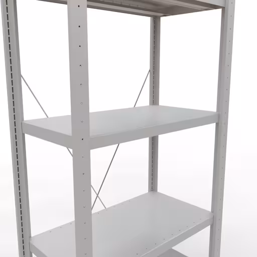 Figuur nr. 13 van het artikel basisplank, legbord, insteeksysteem MULTIplus250, 2000 x 750 x 400 mm, 5 legborden, kruisschoor, RAL 7035 lichtgrijs uit de productgroep insteeksysteem van Schulte Lagertechnik.