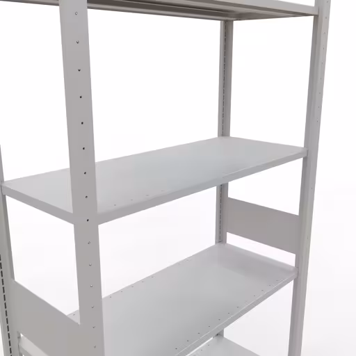 Basisplank, legbord, insteeksysteem MULTIplus150, 3000 x 1000 x 400 mm, 7 legborden, RAL 7035 lichtgrijs van het merk Schulte Lagertechnik uit het assortiment insteeksysteem