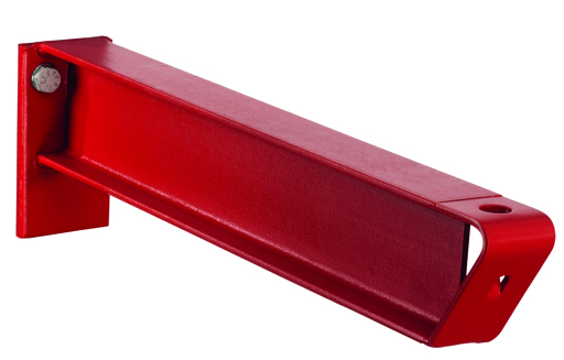 K 6000 draagarm IPE 80 voor IPE 240 - 330 met voorziening voor steekpen, 1500 mm, maximale belasting 350 kg, RAL 3000, K6000 voor zware goederen, art.nr. 28633