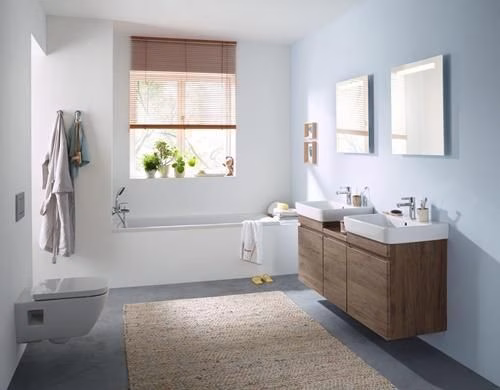 Geberit Renova Plan wandcloset Wastafelcloset, half gesloten, Rimfree, wit
