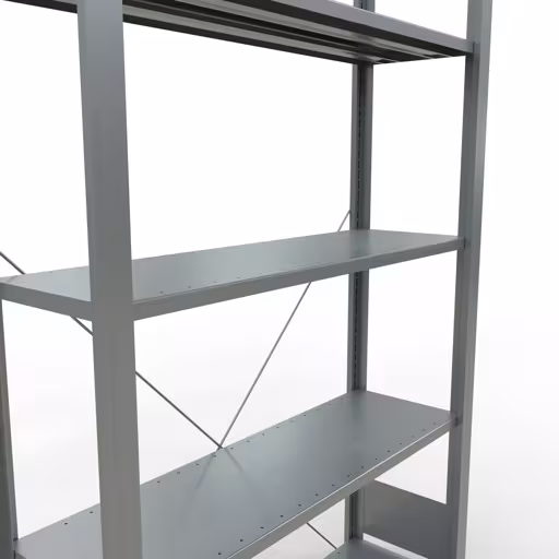 Afbeelding nr. 11 van het artikel, kantoorrekken, insteeksysteem MULTIplus85, 1800 x 1000 x 300 mm, 5 legborden, verzinkt, zonder aanslaglijst uit de productgroep kantoorrekken van Schulte Lagertechnik