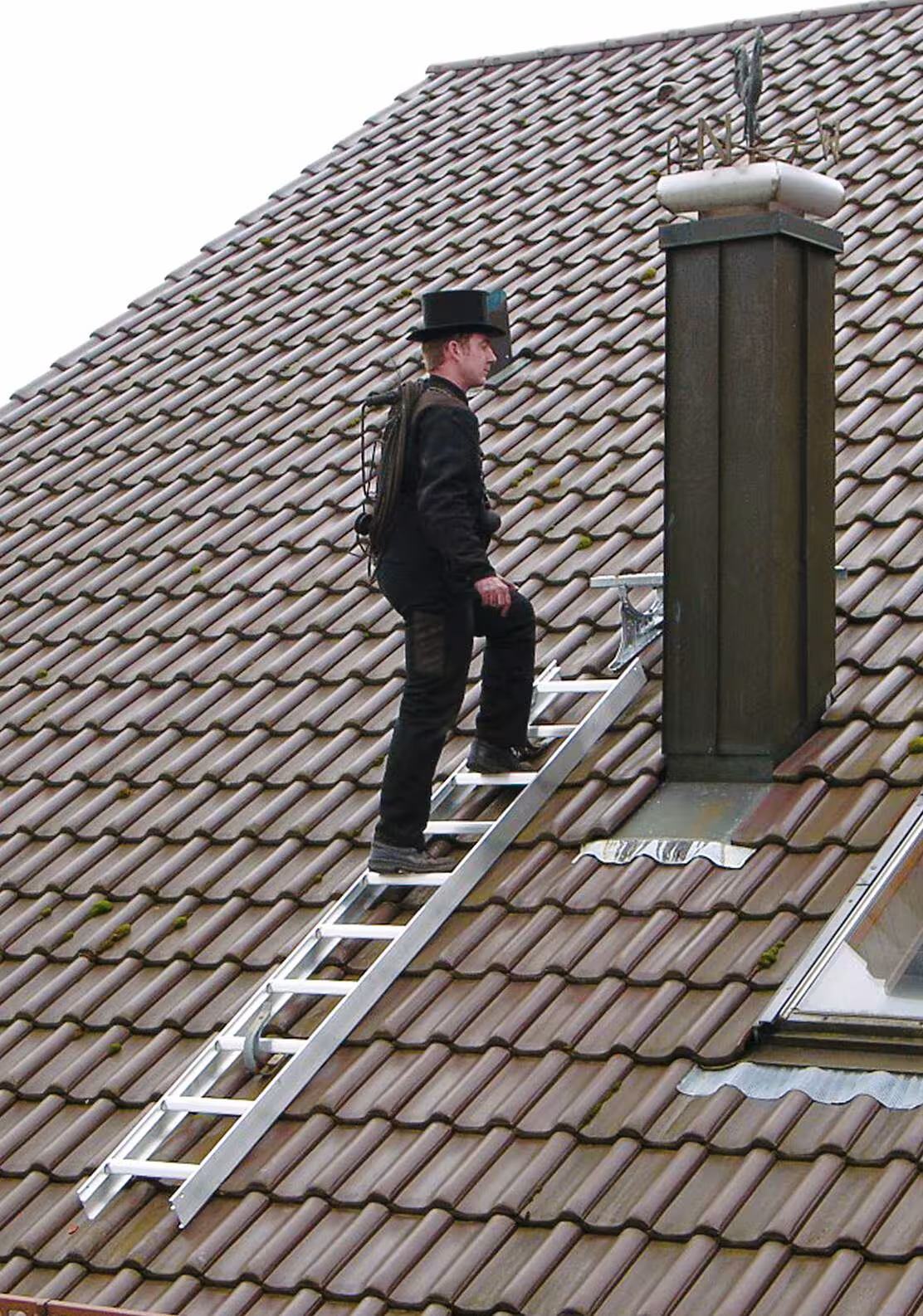 Dakladder aluminium naturel 7 sporten van Munk met art.nr. 011112