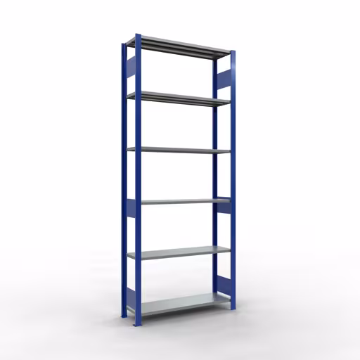 Productafbeelding nr. 14 van het artikel basisplank, legbord, insteeksysteem MULTIplus150, 2500 x 1000 x 300 mm, 6 legborden, RAL 5010 gentiaanblauw/verzinkt uit het insteeksysteem-assortiment van Schulte Lagertechnik