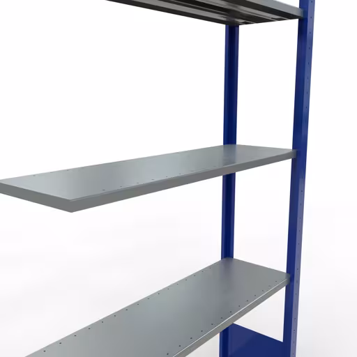 Figuur nr. 11 van het artikel aanbouwrekken, legbordstellingen, insteeksysteem MULTIplus85, 2000 x 1000 x 300 mm, 5 legborden, RAL 5010 gentiaanblauw uit de productgroep insteeksysteem van Schulte Lagertechnik.