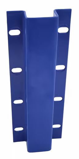 Koppelstuk voor 4 T-profielen, RAL 5010 gentiaanblauw van Schulte Lagertechnik uit het plug-in systeemprogramma