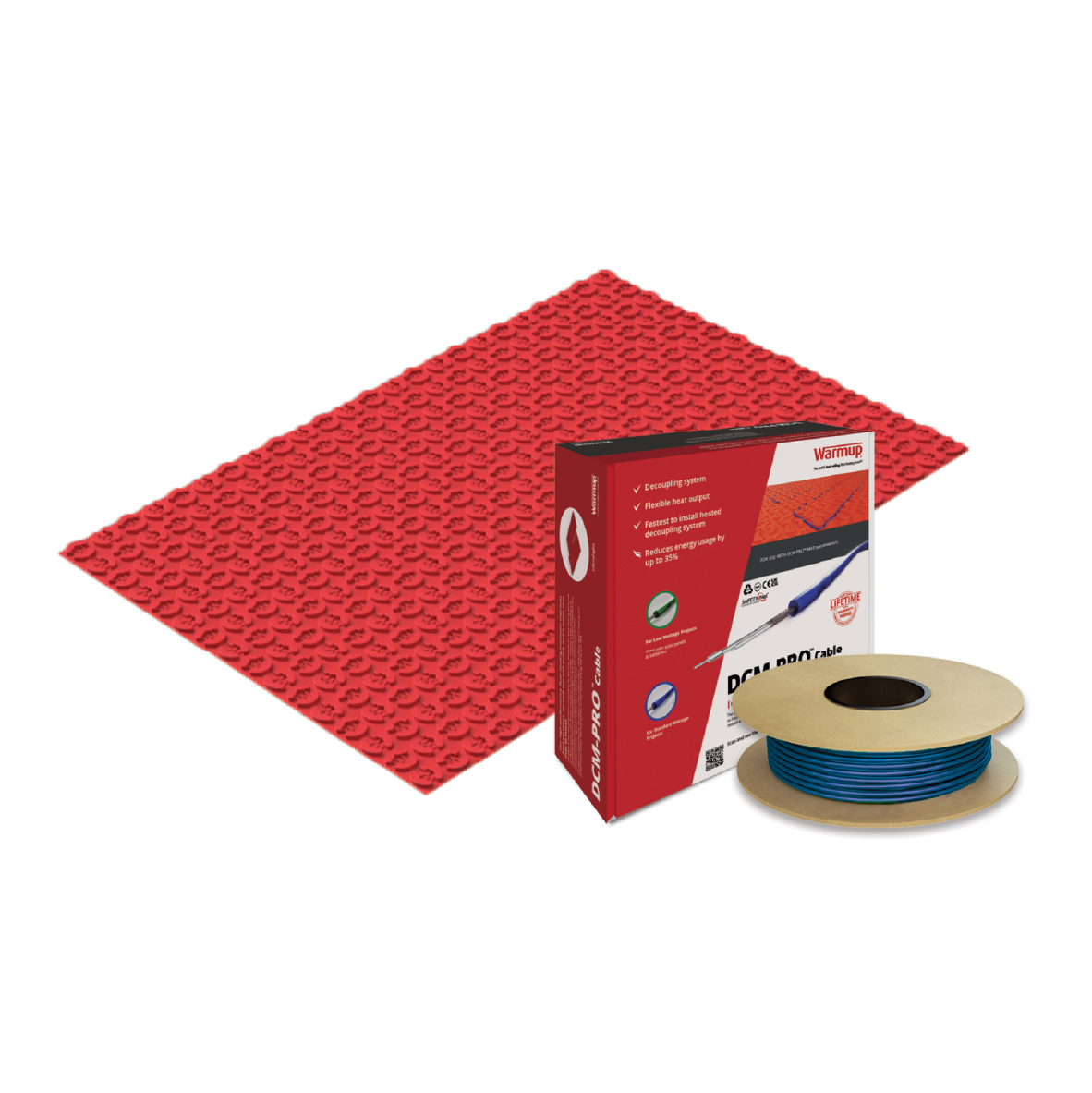 Warmup DCM-PRO verwarmingsgeleider uit de WarmUp vloerverwarmingscategorie met artikelnummer DCM-C-7