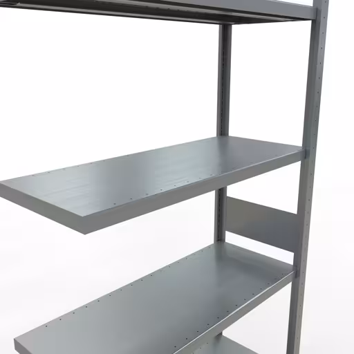 Afbeelding nr. 12 van het artikel aanbouwrekken, legbordstellingen, insteeksysteem MULTIplus330, 3000 x 1000 x 400 mm, 7 legborden, lengtestangen, verzinkt uit de productgroep insteeksysteem van Schulte Lagertechnik