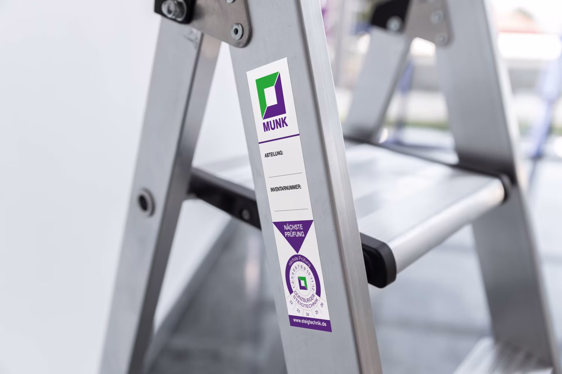 Munk inventarissticker met de GTIN 4031405191761 Munk inventarisstickers van het merk Munk uit het assortiment Ladders & Scaffolding