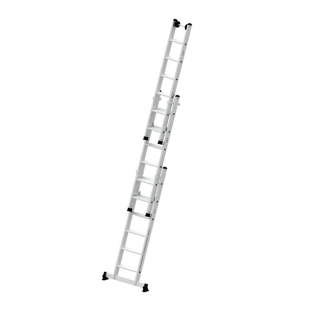 Produktbild (Abb. Ähnlich) 3819026 Munk 3-delige multifunctionele ladder met nivello® traverse 3x6 treden