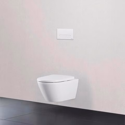 Duravit wandcloset 540 mm D-Neo Wit, randloos spoeltoilet, closetzitting met soft-close mechanisme, inclusief Durafix