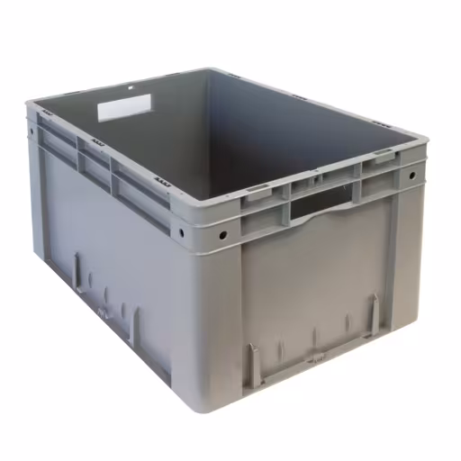 Eurostapelbak 320 x 400 x 600, grijs, PP van Schulte Lagertechnik Eurostapelbak 320 x 400 x 600, grijs, PP, accessoires, art.nr. 20429