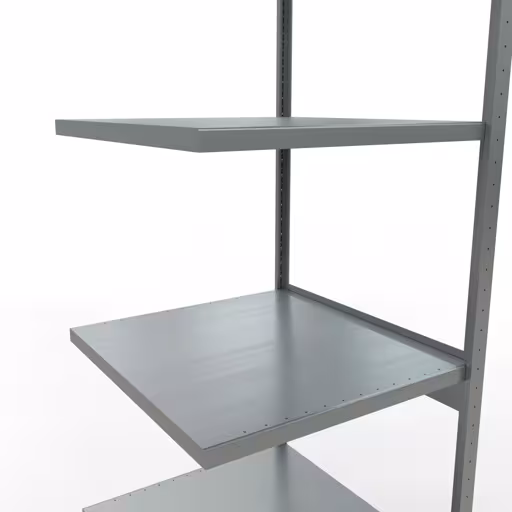 Productafbeelding nr. 15 van het artikel Aanbouwrekken, legbordstellingen, insteeksysteem MULTIplus250, 3000 x 750 x 800 mm, 7 legborden, lengtestangen, verzinkt Figuur nr. 15 van het artikel aanbouwrekken, legbordstellingen, insteeksysteem MULTIplus250, 3000 x 750 x 800 mm, 7 legborden, lengtestangen, verzinkt uit de insteeksysteem productgroep van Schulte Lagertechnik.