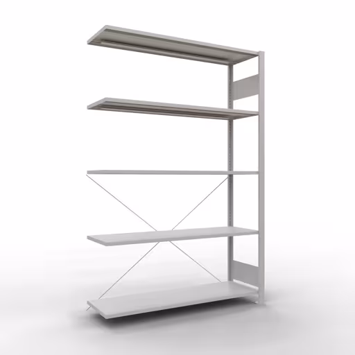 Insteeksysteem opzetplank 2000x1300x400 mm, type 150 kg, lichtgrijs van Schulte Lagertechnik Insteeksysteem opzetplank 2000x1300x400 mm, type 150 kg, lichtgrijs, opzetplank, art.nr. 32645-130