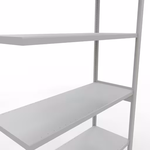 Figuur nr. 15 van het artikel aanbouwrekken, legbordstellingen, insteeksysteem MULTIplus250, 3000 x 1300 x 500 mm, 7 legborden, lengtestangen, RAL 7035 lichtgrijs uit de productgroep insteeksysteem van Schulte Lagertechnik