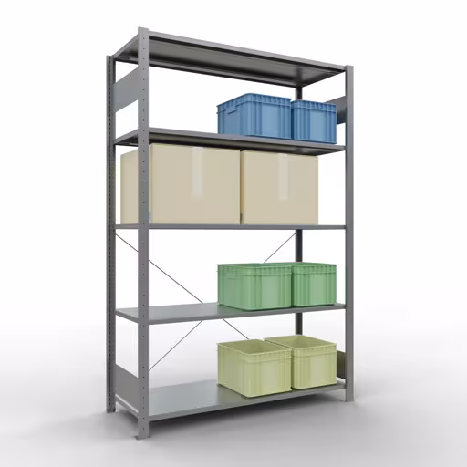 Insteeksysteem basisplank 2000x1300x500 mm, type 150 kg, verzinkt met artikelnr. 12750-130 Insteeksysteem basisplank 2000x1300x500 mm, type 150 kg, verzinkt van Schulte Lagertechnik uit de categorie insteeksysteem