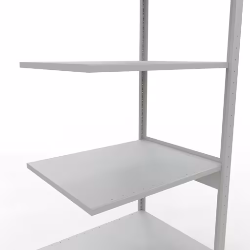 Productafbeelding nr. 6 van het artikel aanbouwrekken, legbordstellingen, insteeksysteem MULTIplus150, 2500 x 750 x 600 mm, 6 legborden, RAL 7035 lichtgrijs uit het assortiment insteeksysteem van Schulte Lagertechnik