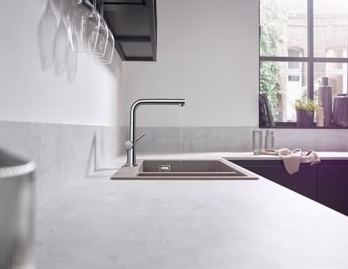 Detailbild 4064945 Hansgrohe wastafelmengkraan 270 Talis M547 1jet uittrekbare uitloop chroom