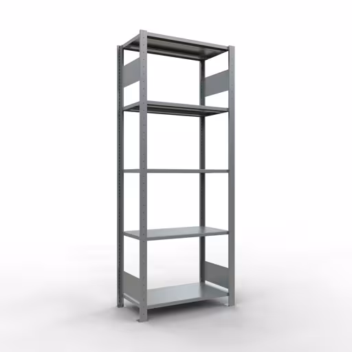 Basisplank, legbord, insteeksysteem MULTIplus150, 2000 x 750 x 400 mm, 5 legborden, verzinkt van het merk Schulte Lagertechnik uit het assortiment insteeksysteem
