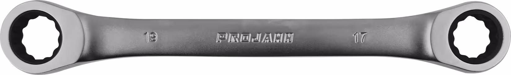 GearTech dubbele ringsleutel 8 x 10 mm van PROJAHN GearTech dubbele ringratelsleutel metrisch klassiek, steeksleutel, art.nr. 340810