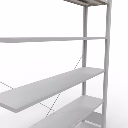 Afbeelding nr. 10 van het artikel, kantoorrekken, insteeksysteem MULTIplus85, 2000 x 1300 x 300 mm, 6 planken, zonder aanslaglijst, lichtgrijs uit de productgroep kantoorrekken van Schulte Lagertechnik