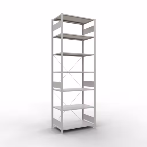 Figuur nr. 12 van het artikel basisrek, legplank-insteeksysteem MULTIplus85, 3000 x 1000 x 600 mm, 7 legborden, RAL 7035 lichtgrijs uit de productgroep insteeksysteem van het merk Schulte Lagertechnik.