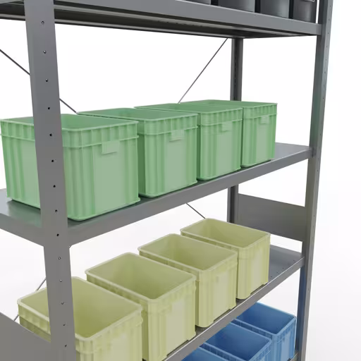Extra afbeelding van het artikel insteeksysteem basisplank 3000x1300x400 mm, type 250 kg, verzinkt vanaf basisplank