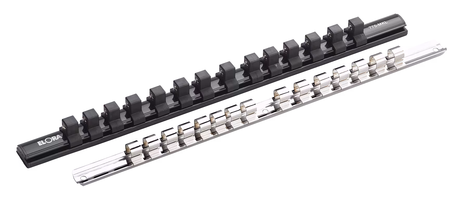 Klemmenstrook 1/2", magnetisch, leeg, 770-MKL van ELORA Klemmenstrook 1/2", leeg, 770-KL/MKL uit de categorie slagmoersleuteldoppen 1/2" met artikelnr. 0000912146001