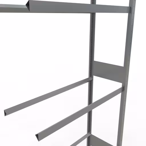 Afbeelding nr. 7 van het artikel aanbouwrek, wielen-/bandenrek, 3500 x 1000 x 400 mm, verzinkt, 5 opslagniveaus met 150 kg vakbelasting per niveau uit de productgroep stellingrekken van het merk Schulte Lagertechnik