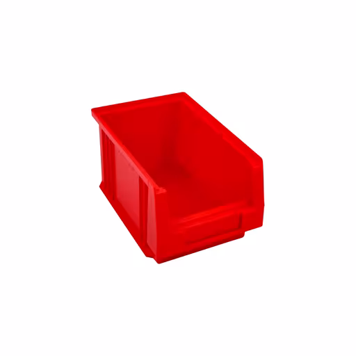 Open opbergdoos, dxbxh 230x150x125mm, rood, polypropyleen van Schulte Lagertechnik uit het rekkenprogramma