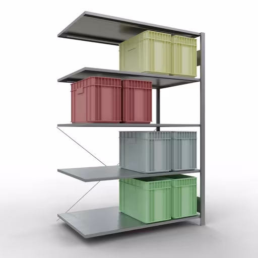 Productafbeelding nr. 15 van artikel insteeksysteem opzetplank 2000x1300x800 mm, type 150 kg, verzinkt uit het insteeksysteem assortiment van Schulte Lagertechnik