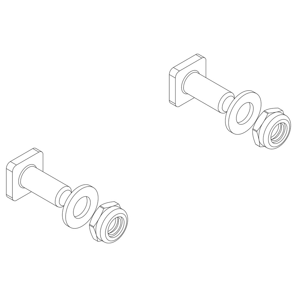 Munk montageset voor veerpoten van Günzburger Steigtechnik Munk montageset voor steunen uit de categorie klimuitrusting accessoires & reserveonderdelen met artikelnummer 800017