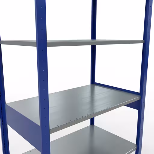 Figuur nr. 13 van het artikel basisrek, legplank-insteeksysteem MULTIplus85, 2500 x 1000 x 600 mm, 6 legborden, RAL 5010 gentiaanblauw uit de productgroep insteeksysteem van het merk Schulte Lagertechnik.