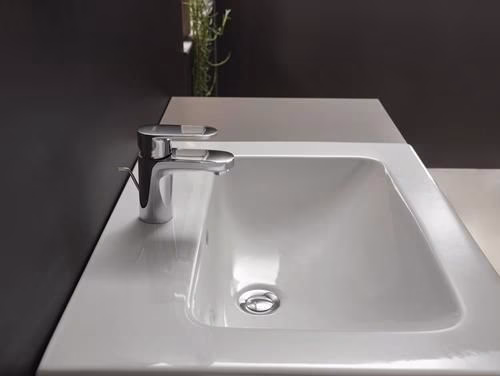 Hansgrohe ééngreeps wastafelmengkraan VERNIS Blend 70 met 1 1/4 inch Baduitloop chroom