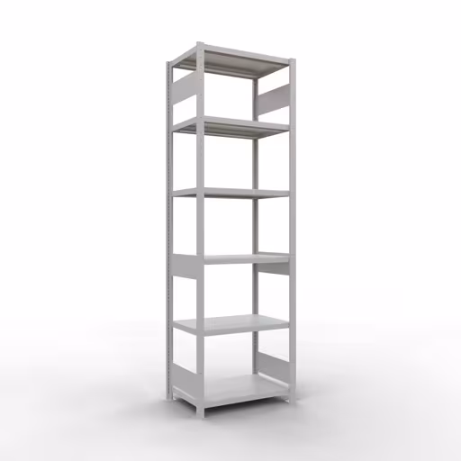 Figuur nr. 13 van het artikel basisrek, legbord, insteeksysteem MULTIplus250, 2500 x 750 x 500 mm, 6 legborden, lengtestangen, RAL 7035 lichtgrijs uit de productgroep insteeksysteem van Schulte Lagertechnik.