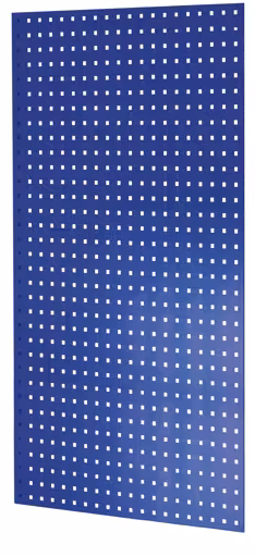 Geperforeerde zijwand, 90 x 1300 x 800 mm (H x D), RAL 5010 gentiaanblauw van Schulte Lagertechnik uit het plug-in systeem-assortiment