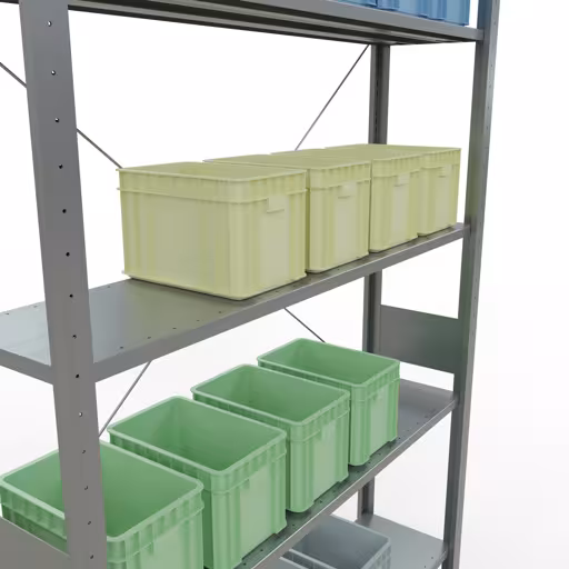Productafbeelding nr. 8 van het artikel insteeksysteem basisplank 3000x1300x300 mm, type 150 kg, verzinkt uit het insteeksysteem assortiment van Schulte Lagertechnik