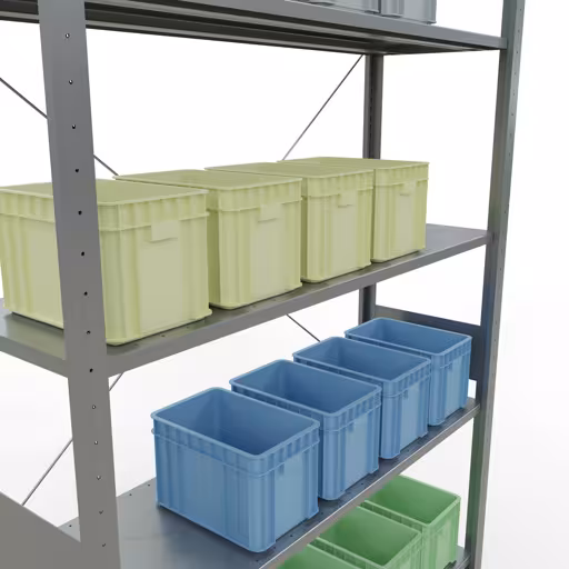 Insteeksysteem basisplank 3000x1300x400 mm, type 150 kg, verzinkt van het merk Schulte Lagertechnik uit het assortiment insteeksysteem