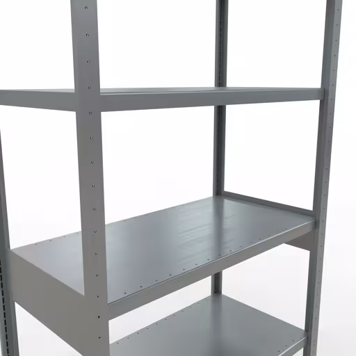Figuur nr. 13 van het artikel basisrek, legplank, insteeksysteem MULTIplus330, 2500 x 1000 x 500 mm, 6 legborden, lengtestangen, verzinkt uit de insteeksysteem productgroep van Schulte Lagertechnik.