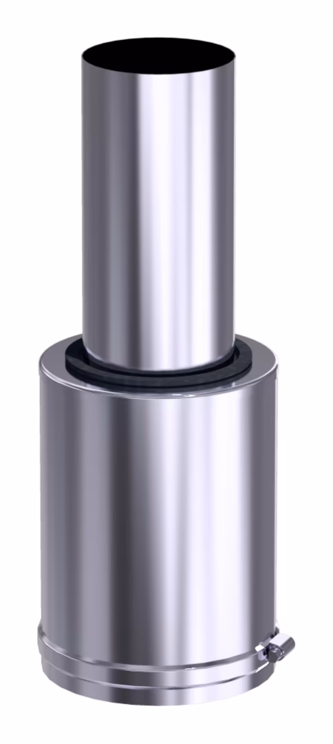 CB AZ snuiteinde D 110/160 VA van Skoberne CB AZ mondstuk D 110/160 VA uit de categorie kunststof uitlaatsystemen met artikelnr. 762212