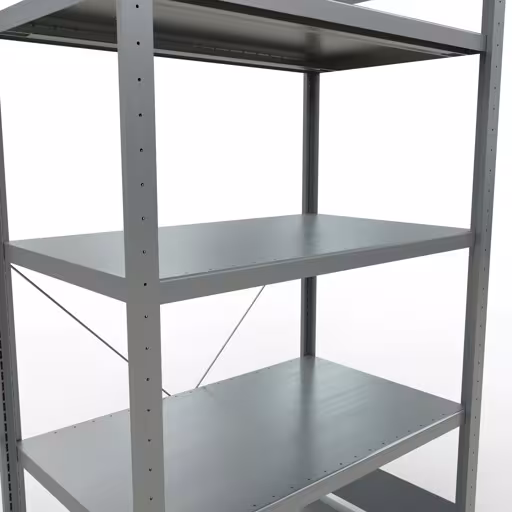 Extra afbeelding van het artikel Basisplank, legplank, insteeksysteem MULTIplus250, 2000 x 1000 x 600 mm, 5 legborden, dwarsschoor, verzinkt vanaf basisplank