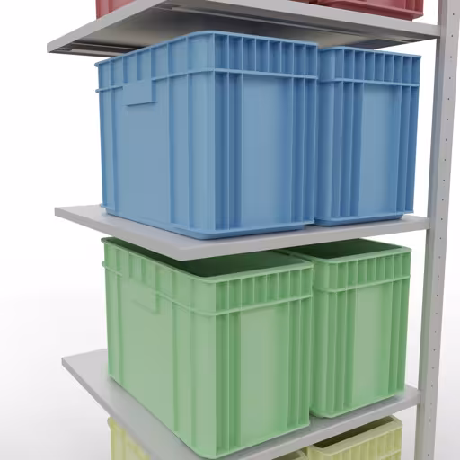 Aanbouwrekken, rekken, insteeksysteem MULTIplus150, 2000 x 750 x 800 mm, 5 planken, lengtestangen, RAL 7035 lichtgrijs van Schulte Lagertechnik uit de categorie insteeksystemen