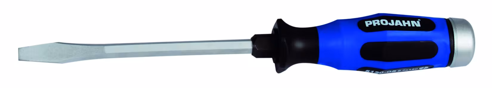 Schroevendraaiersleuf 0,8 x 4,5 x 90 mm met slagkap van PROJAHN Schroevendraaier met slagkap en sleutelhulp voor gleufschroeven, steeksleutels, art.nr. 5120-02