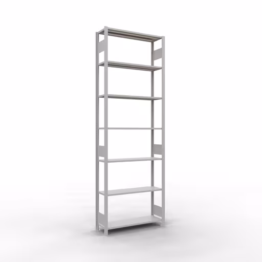Productafbeelding nr. 13 van het artikel basisplank, legbord, insteeksysteem MULTIplus150, 3000 x 1000 x 300 mm, 7 legborden, RAL 7035 lichtgrijs uit het insteeksysteem-assortiment van Schulte Lagertechnik