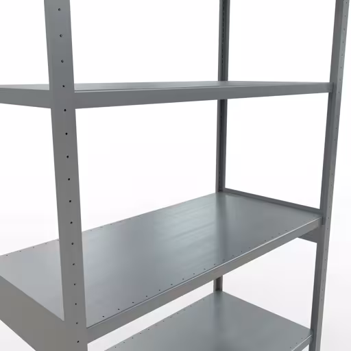 Figuur nr. 12 van het artikel basisrek, legbord, insteeksysteem MULTIplus250, 3000 x 1300 x 600 mm, 7 legborden, lengtestangen, verzinkt uit de insteeksysteem productgroep van Schulte Lagertechnik.