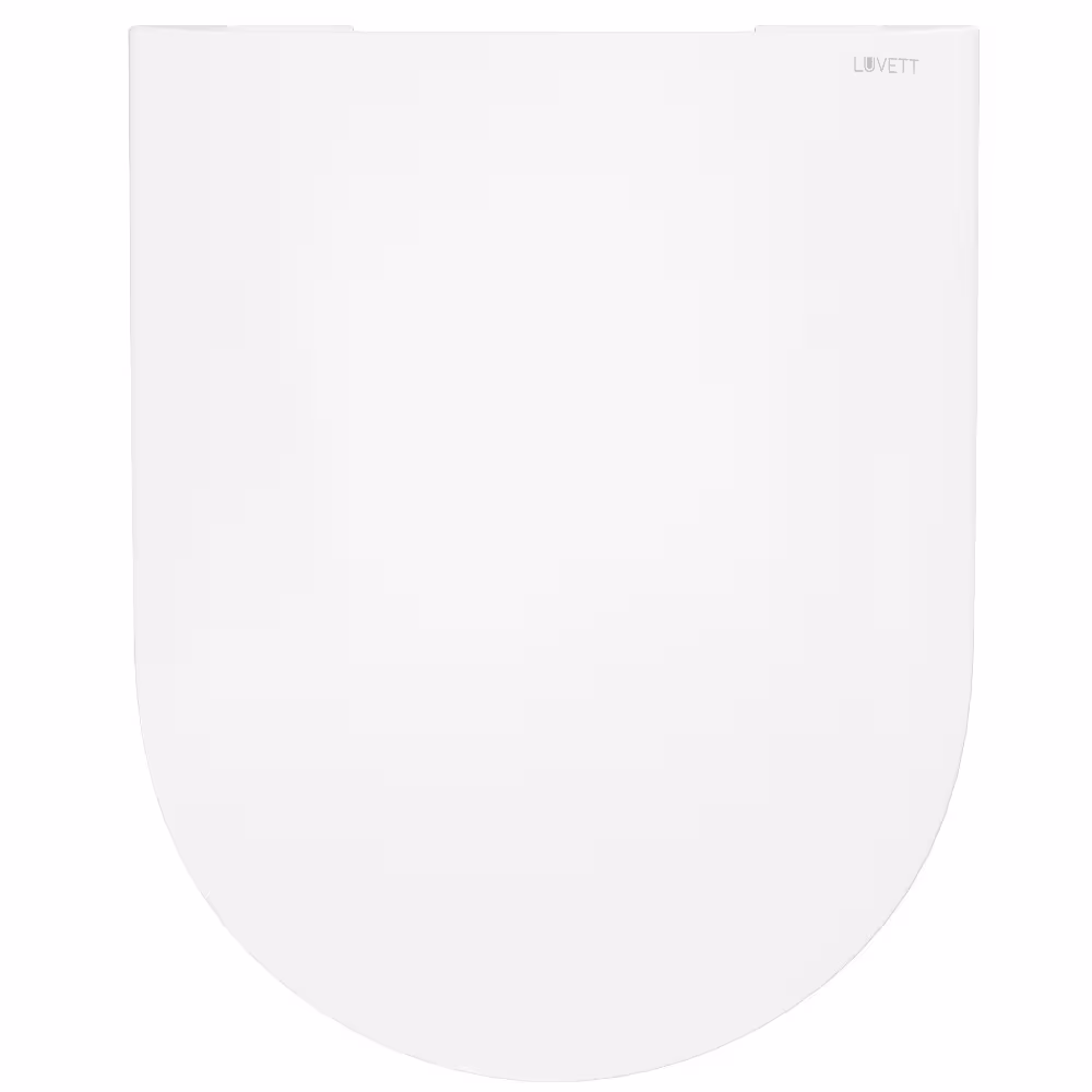 Figuur nr. 14 van artikel toiletbril D450 D-vorm wit met softclose-mechanisme voor onder andere Geberit Icon en 4U uit de productgroep badkamerkeramiek van het merk LUVETT