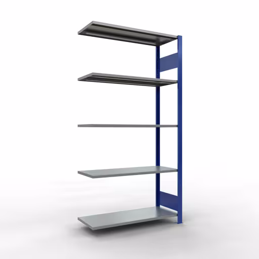 Figuur nr. 10 van het artikel aanbouwrekken, legbordstellingen, insteeksysteem MULTIplus85, 2000 x 1000 x 400 mm, 5 legborden, RAL 5010 gentiaanblauw uit de productgroep insteeksysteem van Schulte Lagertechnik.