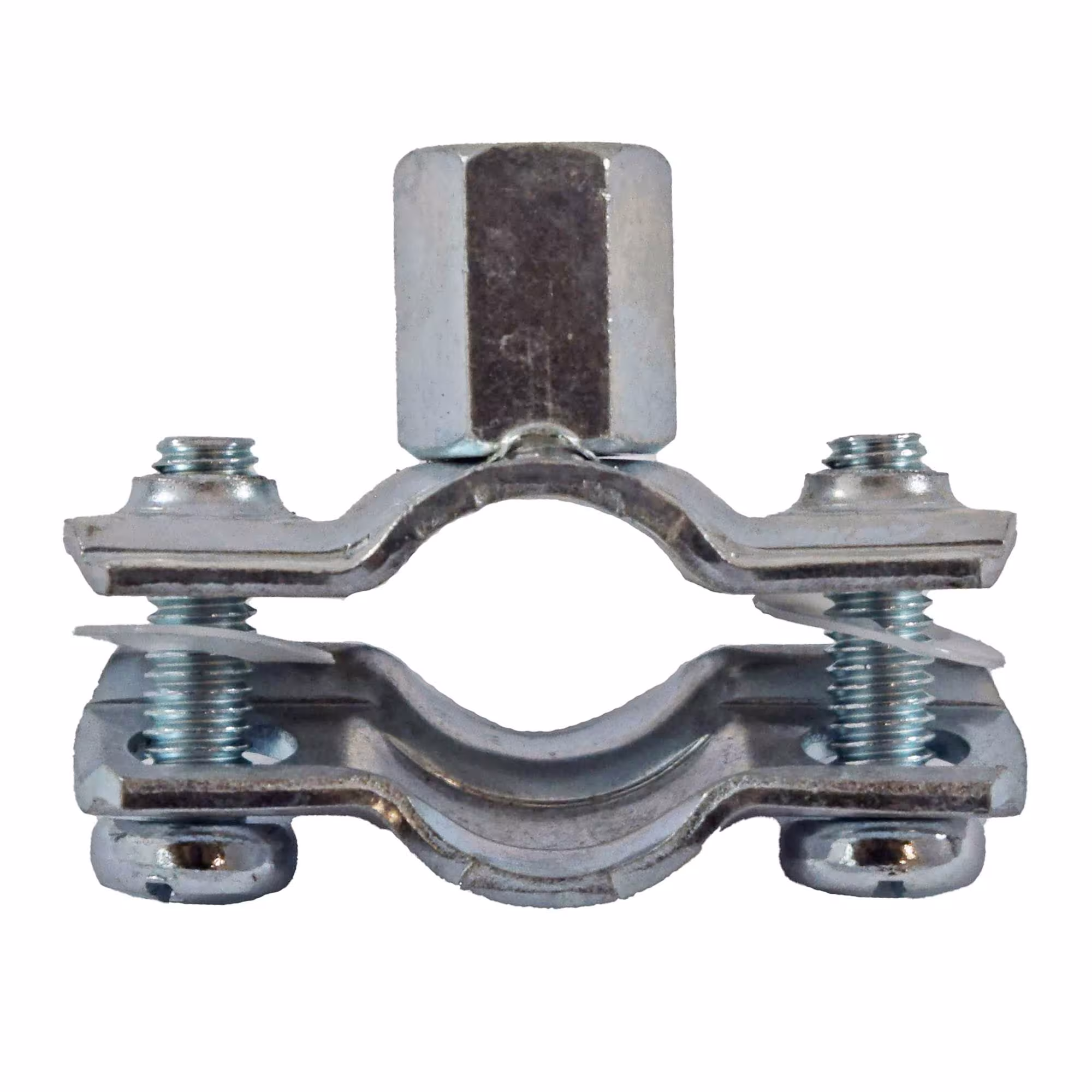 Schroefbuisklem 3/4" aansluiting 1/2" middelzware uitvoering zonder inzetstuk van Fixotec Fixotec middelzware buisbeugel 1/2 inch zonder isolatie, buisbeugels met twee schroeven, art.nr. 203440