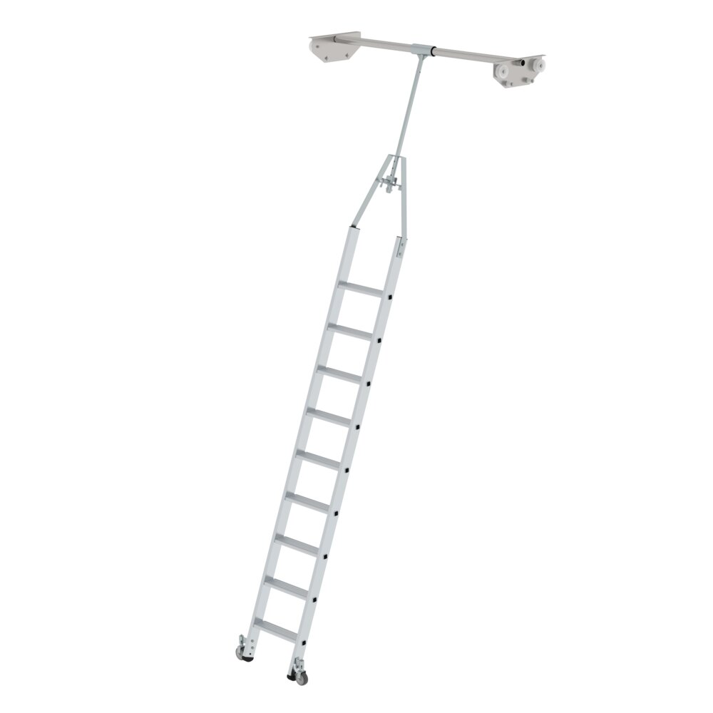 Munk draaibare trapladder voor dubbele stellingen, uit de categorie "Schappenladders" met artikelnummer 044509